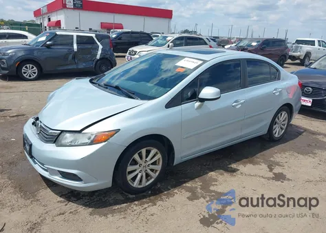2012 Honda Civic Ex из США, поврежденный, VIN 19XFB2F85CE027767